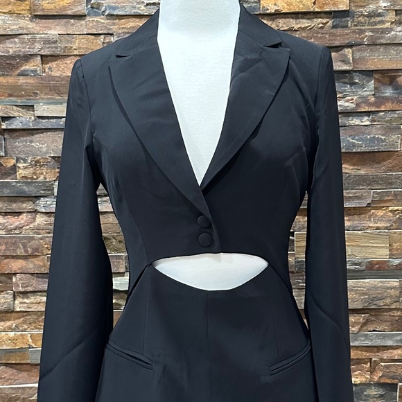 MINKPINK ALLIE BLAZER DRESS IN BLACK Size SM - Picture 7 of 13